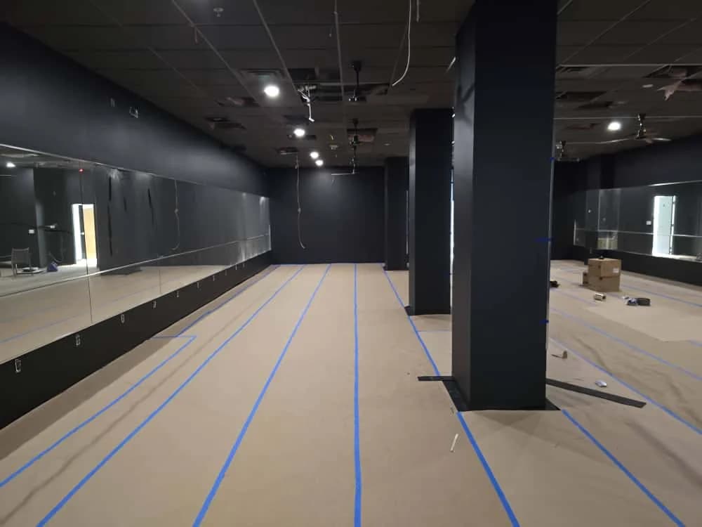 Commercial interior painting completed