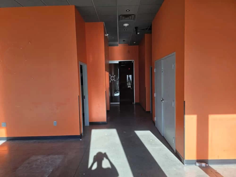 Commercial retail renovation before - wall preparation Jacksonville FL
