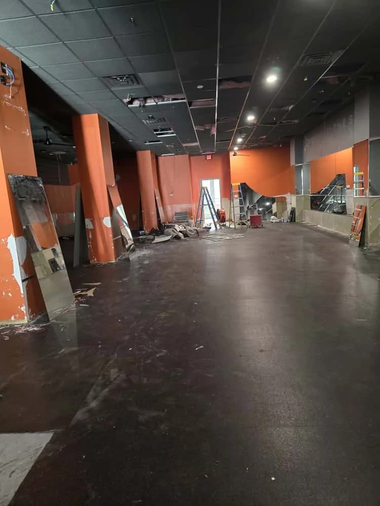 Commercial retail renovation surface preparation Jacksonville FL